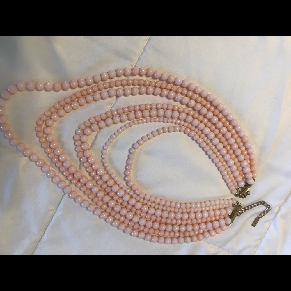 Baublebar pink beaded necklace